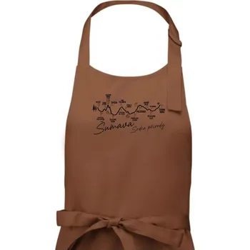 Kuchyňská zástěra Šumava - srdce přírody - Pánská zástěra na vaření - Univerzální velikost ( Kakaová )