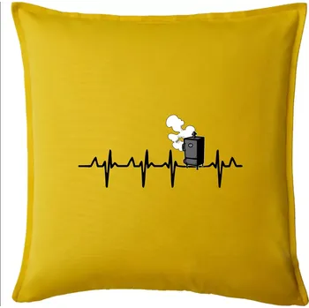 Polštář EKG udírna - Polštář 50x50 - 50x50 - Pouze potah ( Žlutá )