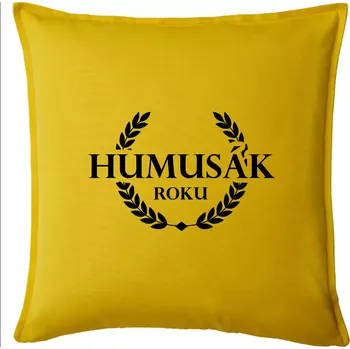 Polštář Humusák roku - Polštář 50x50 - 50x50 - Pouze potah ( Žlutá )