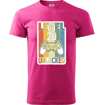 Pánská móda Gaming narozeniny 20 - Klasické pánské triko vyšší gramáže - XL ( Purpurová )