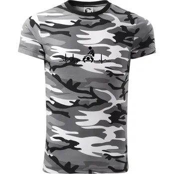 Pánské tričko EKG masáž - Army CAMOUFLAGE - XS ( Šedý maskáč )