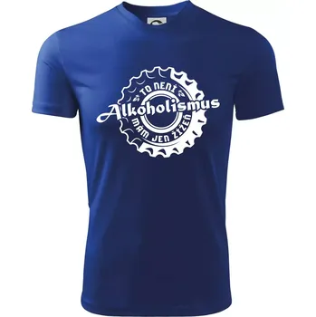 Chlapecké tričko Alkoholismus pivo - Dětské triko sportovní (dresovina) - 146 cm/10 let ( Královská modrá )