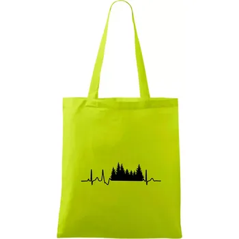 EKG les - Taška bavlněná - 42 x 38 cm ( Limetková )