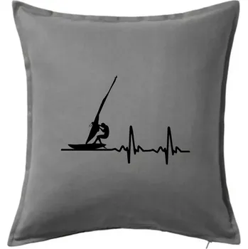 Polštář EKG Windsurfing - Polštář 50x50 - 50x50 - Včetně výplně ( Tmavě šedý melír )