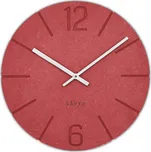 Lavvu LCT5023 - Červené hodiny Natur vyrobené v Čechách o průměru 34cm