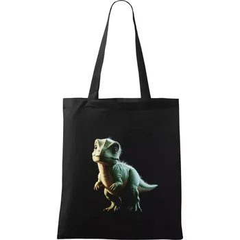 Nákupní taška Dinosaurus malý - Taška bavlněná - 42 x 38 cm ( Černá )