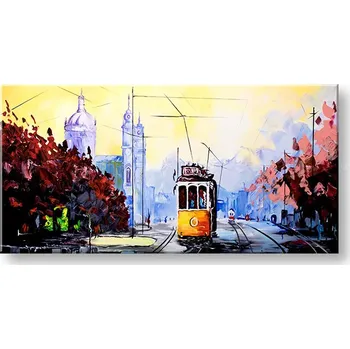 Obraz Autorská reprodukce na plátně MĚSTO XOBFB018E1