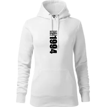 Dámská mikina Limited edition 1994 pruh - Mikina dámská Cape s kapucí - XS ( Bílá )