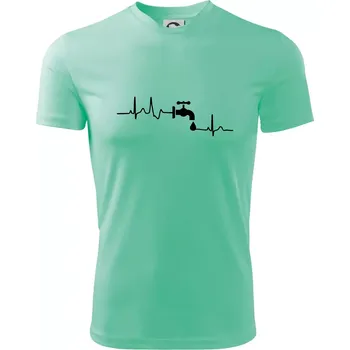 Chlapecké tričko Instalatér ekg - Dětské triko sportovní (dresovina) - 146 cm/10 let ( Mátová )