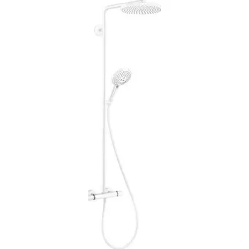 Sprchový set Hansgrohe Raindance Select S - Sprchový set Showerpipe s termostatem, 3 proudy, matná bílá 27633700