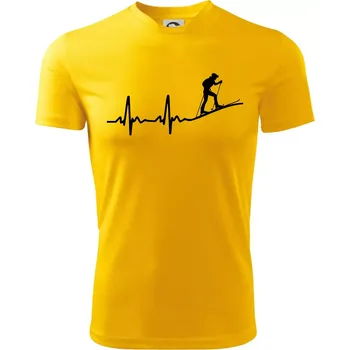 Chlapecké tričko EKG skialpinismus - Dětské triko sportovní (dresovina) - 134 cm/8 let ( Žlutá )