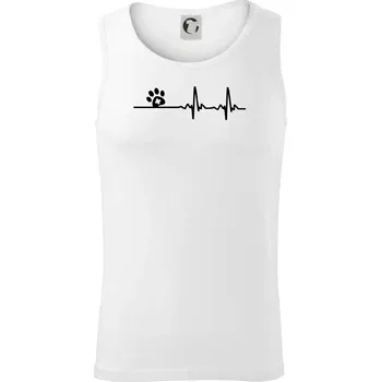 Veterinář EKG - Tílko pánské Core - XL ( Bílá )