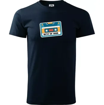 Narozeniny kazeta Best of 1999 - Triko extra velké (5-8XL) - 8XL ( Námořní modrá (velmi tmavá - téměř černá) )