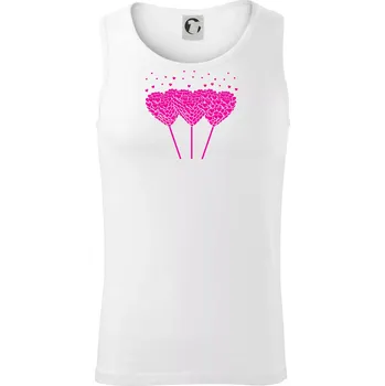 Srdce balónky - Tílko pánské Core - S ( Bílá )