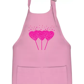 Kuchyňská zástěra Srdce balónky - Dětská zástěra na vaření - Univerzální velikost ( Růžová )