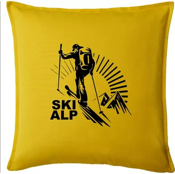 Polštář Skialp trip - Polštář 50x50 - 50x50 - Pouze potah ( Žlutá )