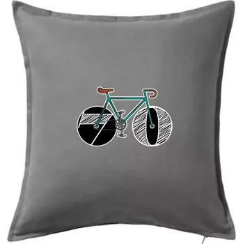 Polštář Narozeniny 70 let na kole - Polštář 50x50 - 50x50 - Pouze potah ( Tmavě šedý melír )