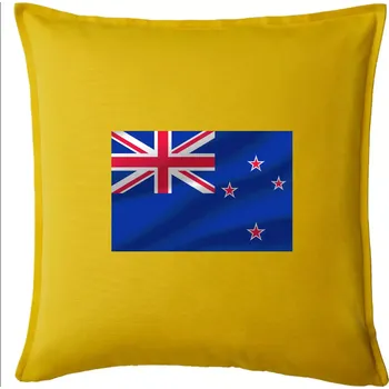 Polštář Nový Zéland Vlajka obdélník - Polštář 50x50 - 50x50 - Pouze potah ( Žlutá )