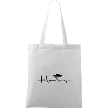 Piano ekg - přenosné - Taška bavlněná - 42 x 38 cm ( Bílá )