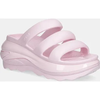 Dámská obuv Pantofle Crocs Mega Crush Tripe Strap, 41/42, růžová, 03X