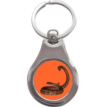 Přívěsek na klíče kolečko s potiskem Had