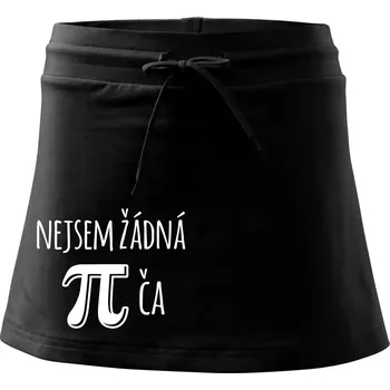 Dámská sukně Nejsem žádná pí - Sportovní sukně - two in one - XL ( Černá )