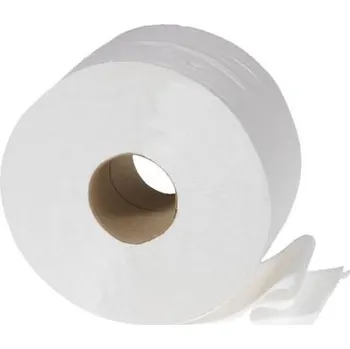 Toaletní papír Toaletní papír jumbo - 2vrstvý, bílý recykl, 260 mm, 6 rolí