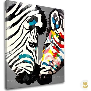 Obraz Autorská reprodukce na plátně zebra XOBDA017E1