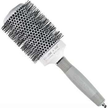 kartáč na vlasy Olivia Garden Blowout Shine T55 Ceramic+Ion White Grey kartáč 55 mm