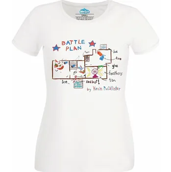 Dámské tričko Dámské tričko Bojový Plán Sám Doma Battle Plan (Velikost: L, Barva: Bílá)