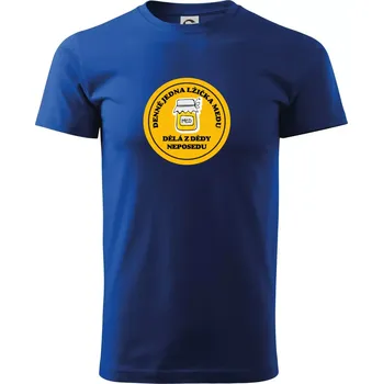 Děda neposeda med - Triko extra velké (5-8XL) - 6XL ( Královská modrá )
