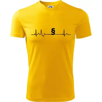 Chlapecké tričko Paragraf EKG - právník a advokát - Dětské triko sportovní (dresovina) - 122 cm/6 let ( Žlutá )