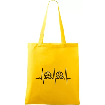 Nákupní taška Ekg fotbal velký - Taška bavlněná - 42 x 38 cm ( Žlutá )