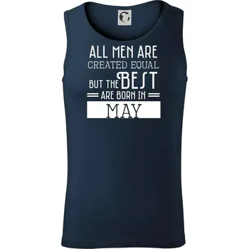 All men are created equal may - Tílko pánské Core - 2XL ( Námořní modrá (velmi tmavá - téměř černá) )