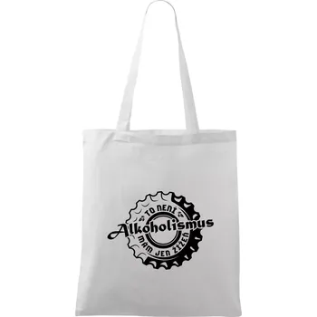 Alkoholismus pivo - Taška bavlněná - 42 x 38 cm ( Bílá )