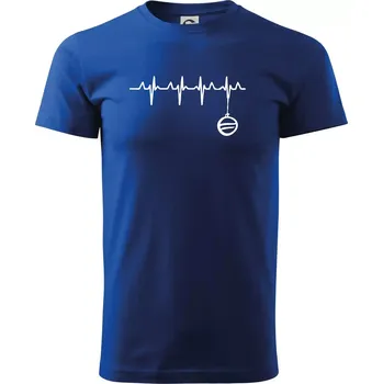 Pánské tričko EKG Vánoční ozdoba - Triko extra velké (5-8XL) - 7XL ( Královská modrá )