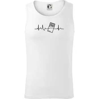 EKG čokoláda - Tílko pánské Core - XL ( Bílá )