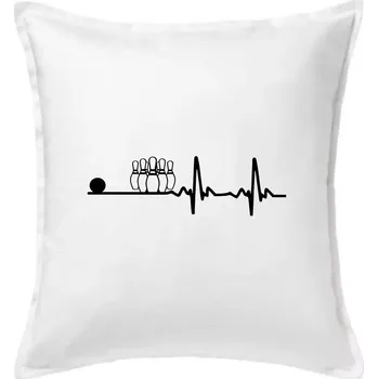 Polštář Kuželky EKG - Polštář 50x50 - 50x50 - Pouze potah ( Bílá )