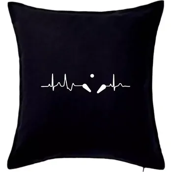 Polštář Pinball EKG - Polštář 50x50 - 50x50 - Pouze potah ( Černá )