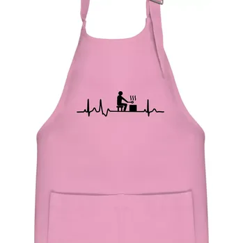 Kuchyňská zástěra EKG sauna - Dětská zástěra na vaření - Univerzální velikost ( Růžová )
