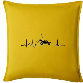 Polštář EKG RC model - Polštář 50x50 - 50x50 - Pouze potah ( Žlutá )