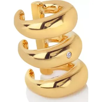 Oblečení a móda Stříbrné pozlacené náušnice single Cuff Hot Diamonds x Jac Jossa Soul DE664