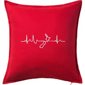 Polštář Nový Zéland EKG - Polštář 50x50 - 50x50 - Pouze potah ( Červená )