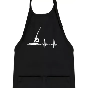 Kuchyňská zástěra EKG Windsurfing - Dětská zástěra na vaření - Univerzální velikost ( Černá )