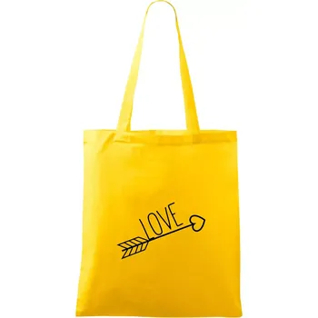 Love šíp - Taška bavlněná - 42 x 38 cm ( Žlutá )