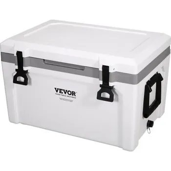 Přenosná chladicí taška VEVOR s izolací, 52 qt, pojme 50 plechovek, tvrdá chladicí taška s uchováním ledu a odolnou rukojetí, krabička na oběd s ledem na kempování, pláž, piknik, cestování, venkovní použití, udrží led až 6 dní
