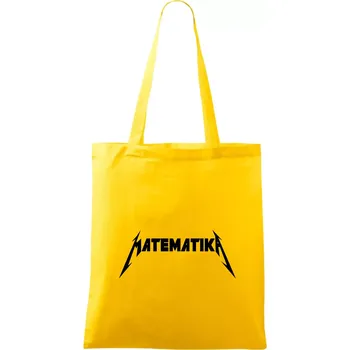 Matematika rock logo - Taška bavlněná - 42 x 38 cm ( Žlutá )