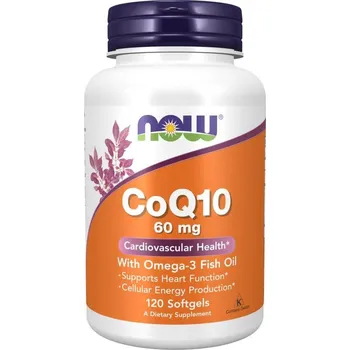 Now Foods Koenzym Q10 60 mg Fish Oil 120 kapsle