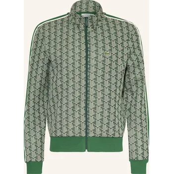 Pánská móda Lacoste Pánská Tréninková Bunda, zelená / bílá, XXL