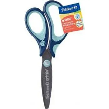 Set školních potřeb Nożyczki Griffix praworęczne niebieskie (3szt)